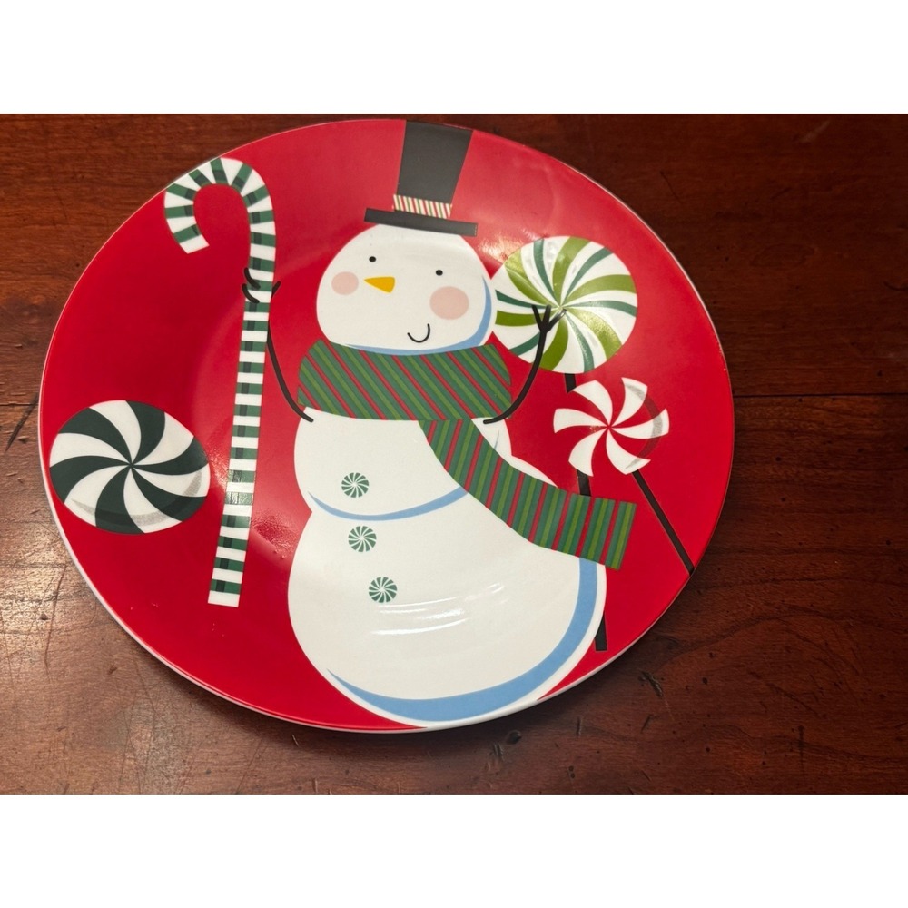 New Royal Norfolk Target Christmas Snowman Collectible Cookie Plate